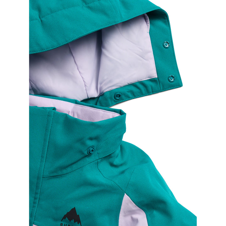 Burton Ascutney 2L Jacket - Toddlers' Pacific Teal/Moondust Purple/True Black