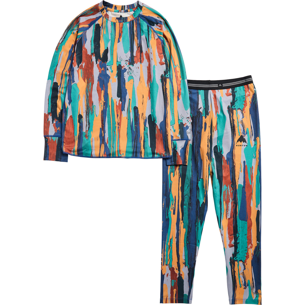 Burton Midweight Base Layer Set - Toddlers' Paint Stripe