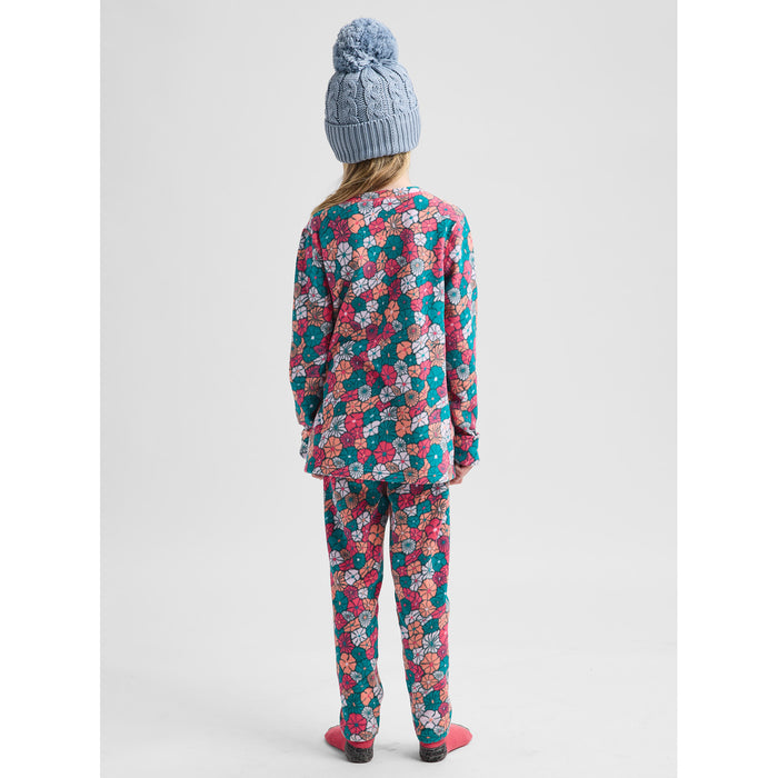 Burton Heavyweight Fleece Base Layer Set - Kids' Pop Floral