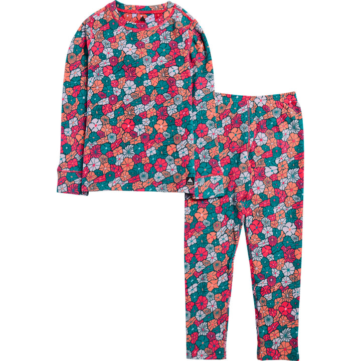 Burton Heavyweight Fleece Base Layer Set - Kids' Pop Floral
