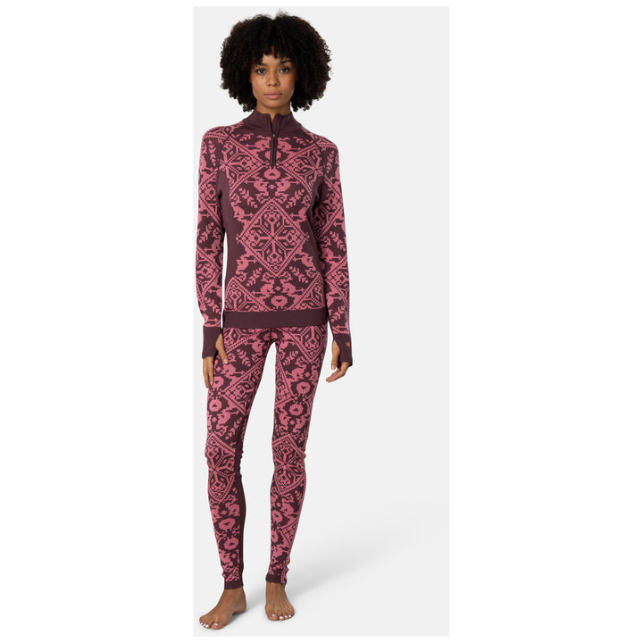 Kari Traa Saga Half Zip Top - Women's Cocoa Powder