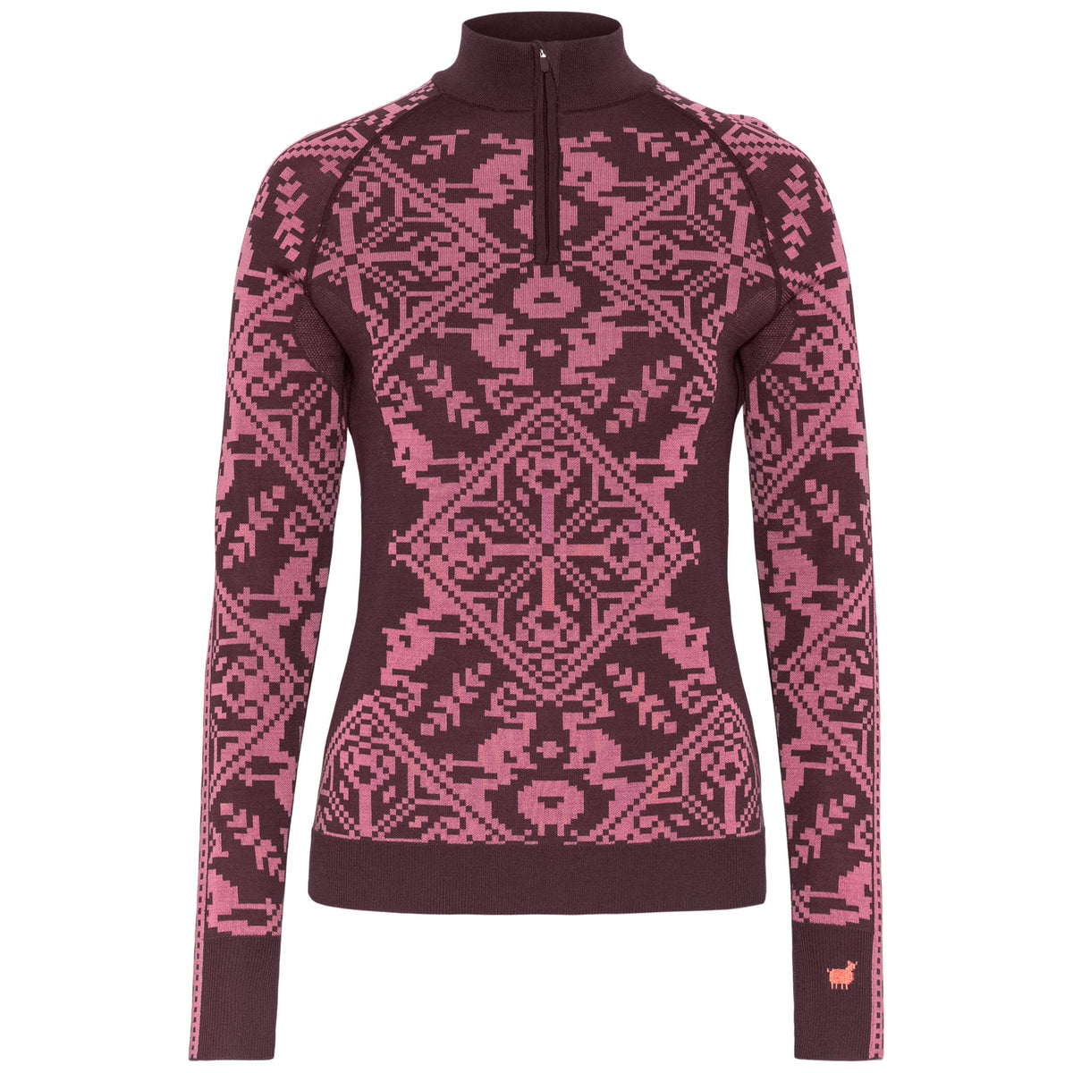 Kari Traa Saga Half Zip Top - Women's Cocoa Powder