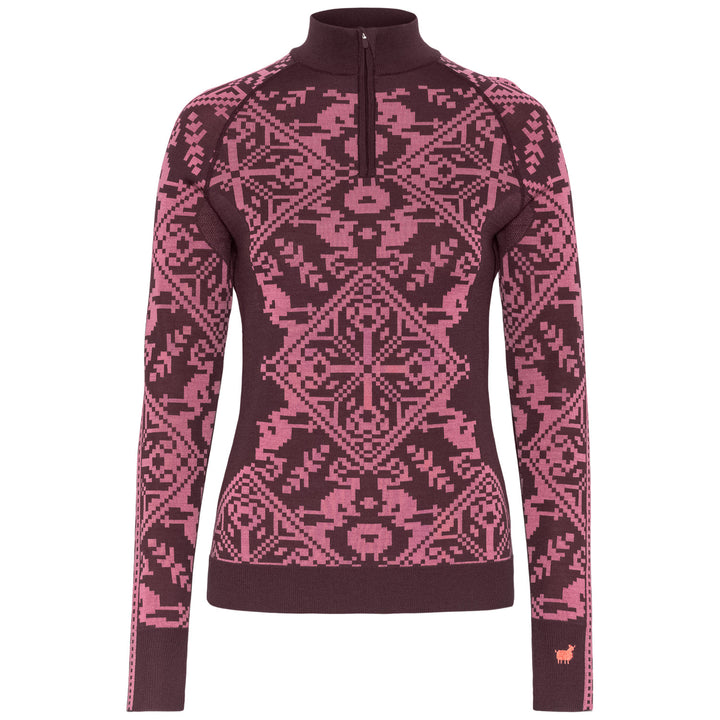 Kari Traa Saga Half Zip Top - Women's Cocoa Powder