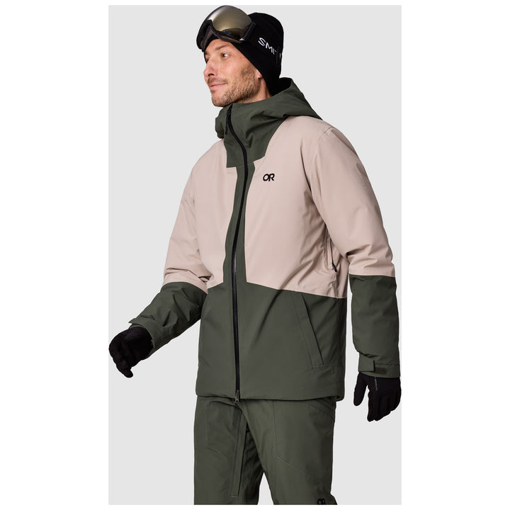 Outdoor Research Snowcrew Jacket - Men's Dark Laurel/Pro Khaki