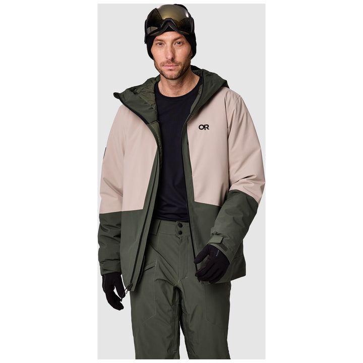 Outdoor Research Snowcrew Jacket - Men's Dark Laurel/Pro Khaki