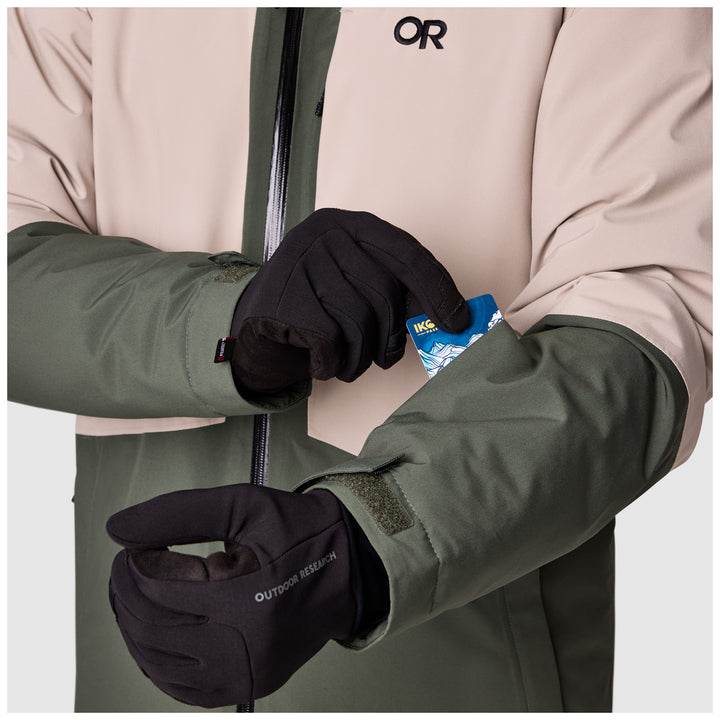 Outdoor Research Snowcrew Jacket - Men's Dark Laurel/Pro Khaki