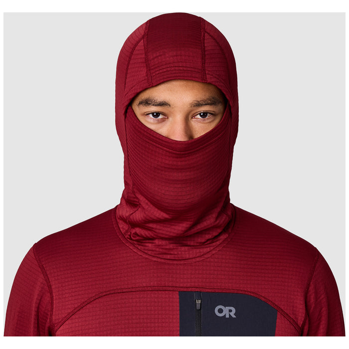 Outdoor Research Vigor Grid Fleece Pullover Hoodie - Men's Vermillion