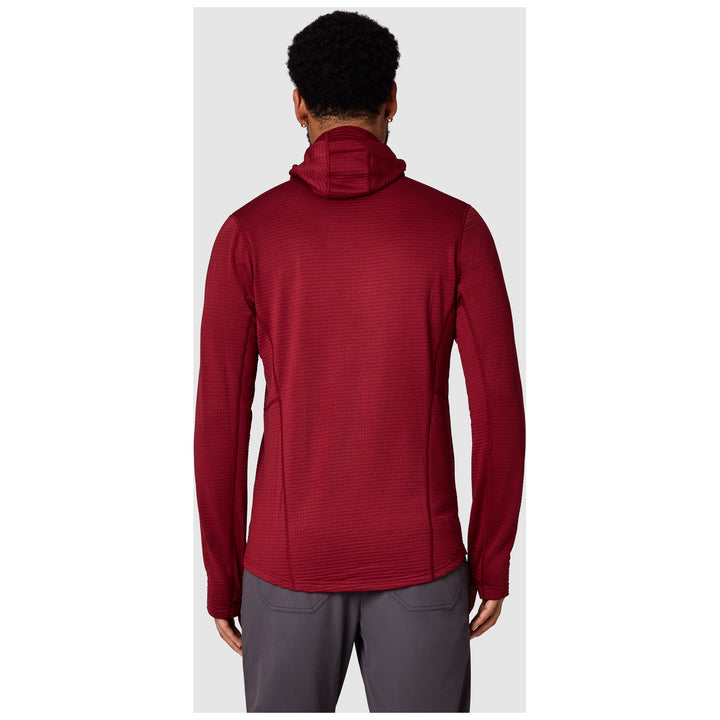 Outdoor Research Vigor Grid Fleece Pullover Hoodie - Men's Vermillion