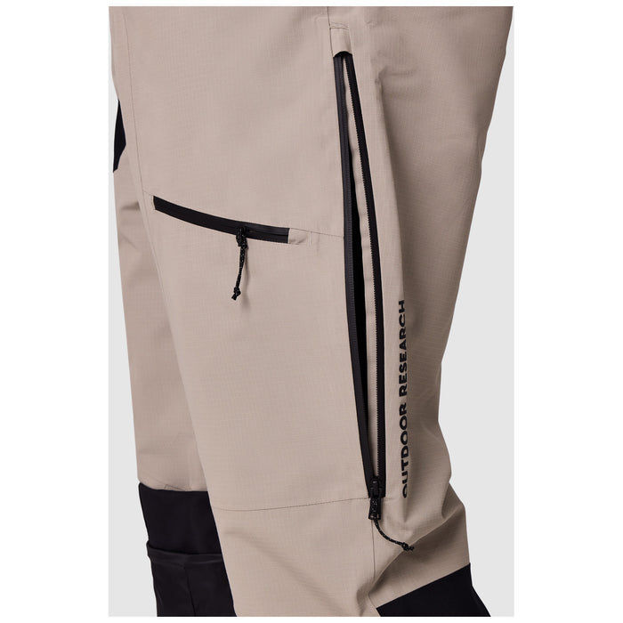 Outdoor Research Powderverse Bibs - Men's Pro Khaki/Black