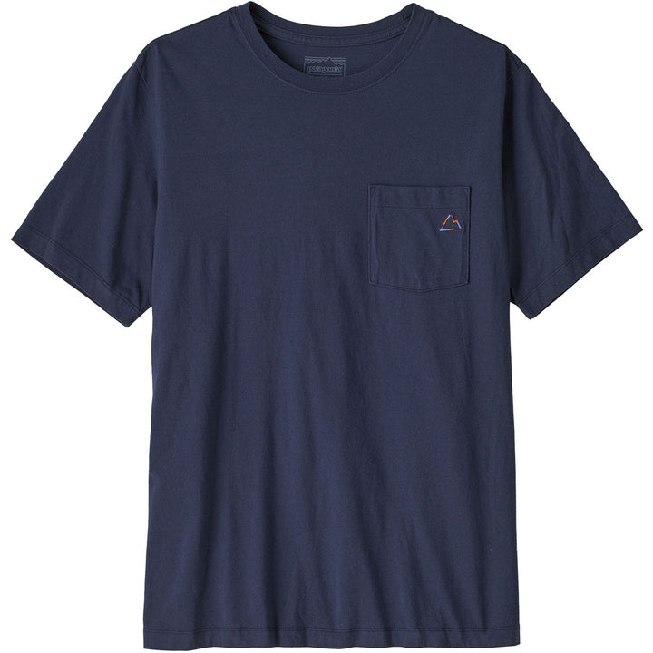 Patagonia Fitz Roy Massif Pocket T-Shirt - Men's New Navy