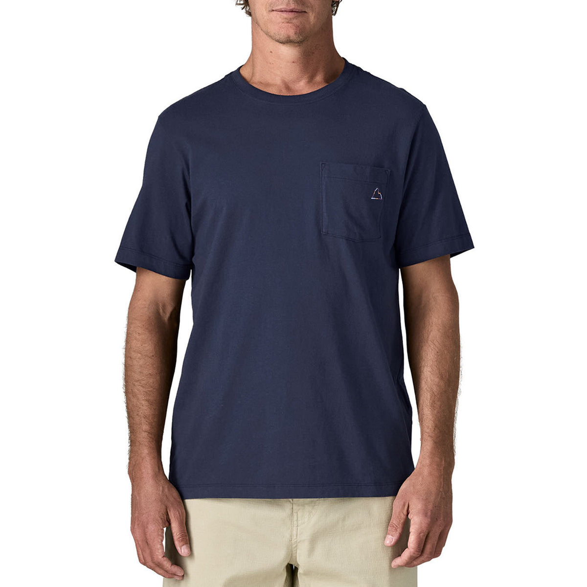 Patagonia Fitz Roy Massif Pocket T-Shirt - Men's New Navy