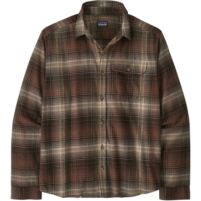 Patagonia Long-Sleeve Lightweight Fjord Flannel Shirt - Men's Melting Ombre: Den Brown
