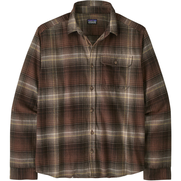Patagonia Long-Sleeve Lightweight Fjord Flannel Shirt - Men's Melting Ombre: Den Brown