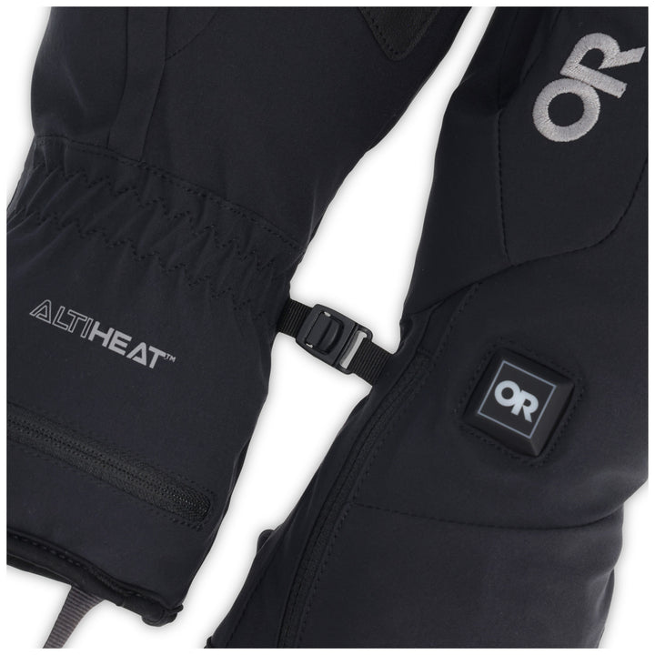 Outdoor Research Sureshot Heated Softshell Gloves Solid Black