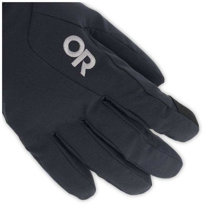 Outdoor Research Sureshot Heated Softshell Gloves Solid Black