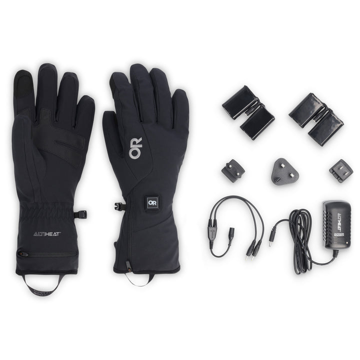 Outdoor Research Sureshot Heated Softshell Gloves Solid Black