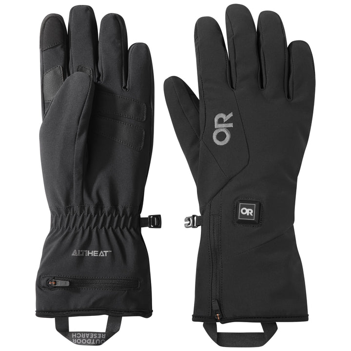Outdoor Research Sureshot Heated Softshell Gloves Solid Black