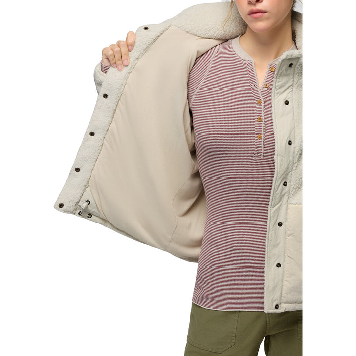 Prana Encinitas Fleece Jacket - Women's Beach Pebbles