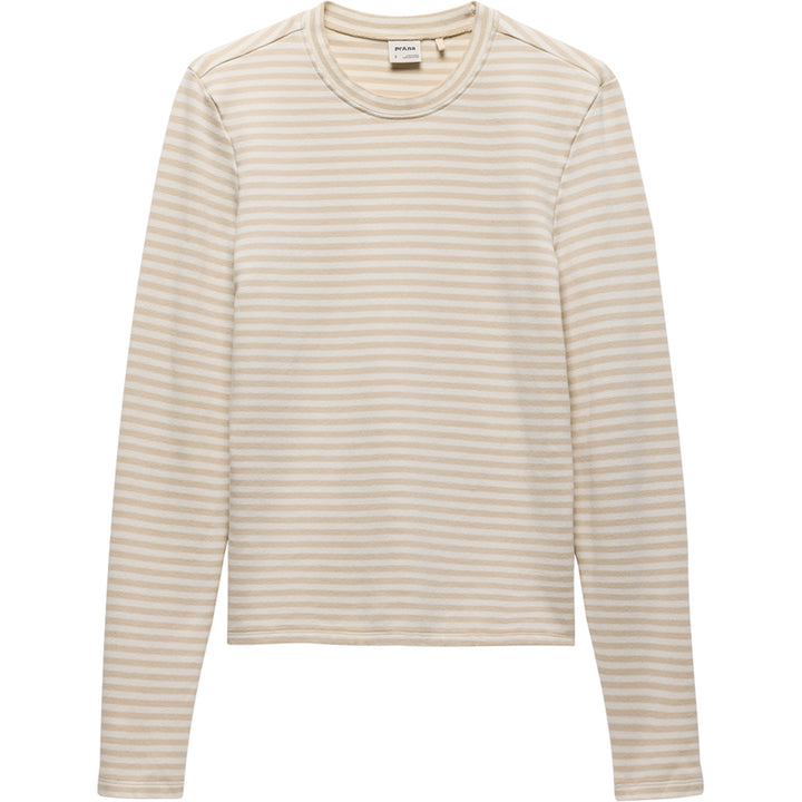 Prana Lotus Long Sleeve T-Shirt - Women's Stone Stripe
