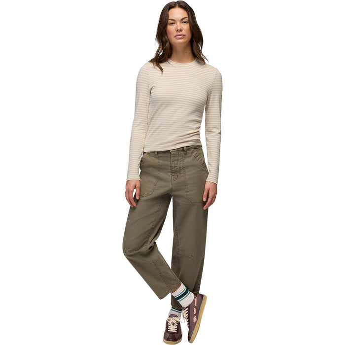 Prana Lotus Long Sleeve T-Shirt - Women's Stone Stripe