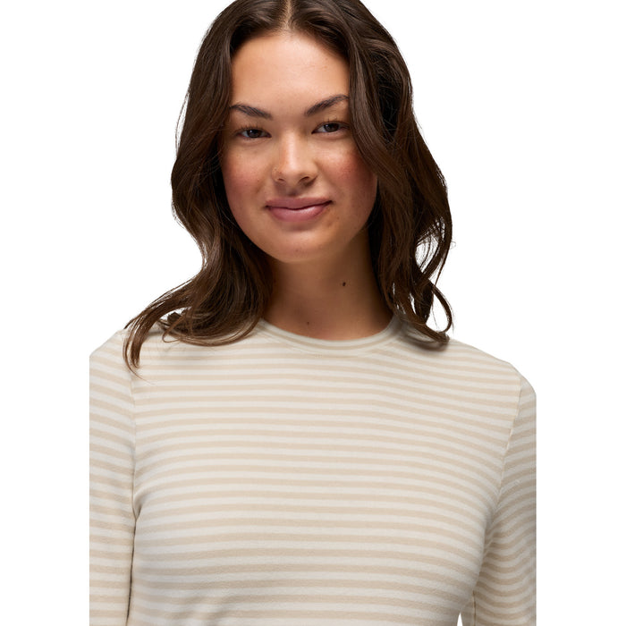 Prana Lotus Long Sleeve T-Shirt - Women's Stone Stripe