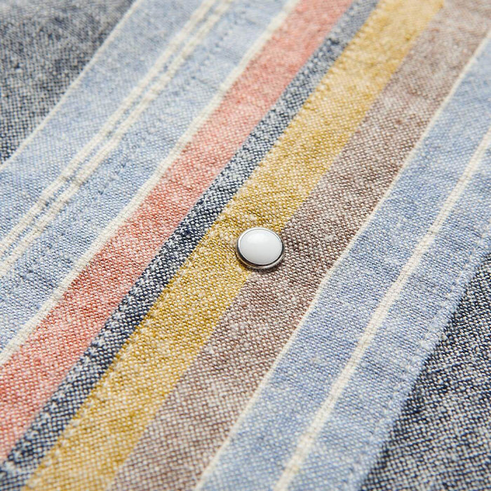 Seager Whippersnapper Shirt - Men's Washed Stripe Navy