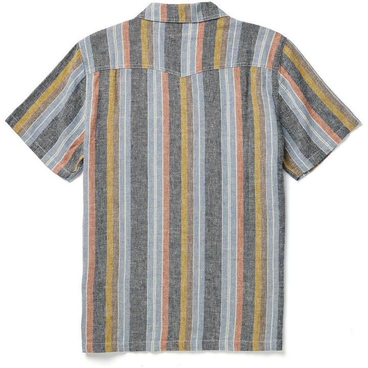 Seager Whippersnapper Shirt - Men's Washed Stripe Navy