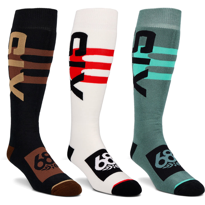 686 Swiss 3-Pack Socks Assorted