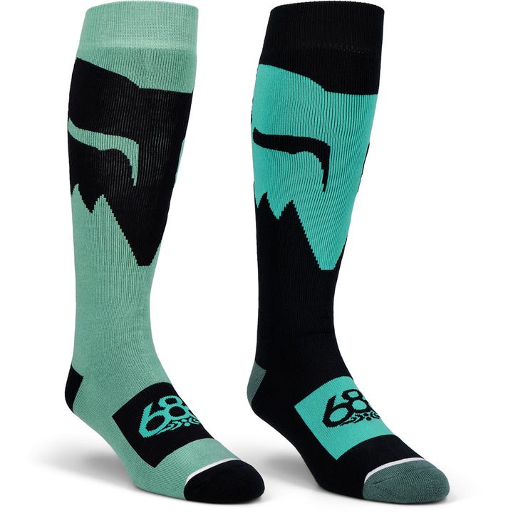 686 Fox Racing 2-Pack Socks Fox Pale Firn