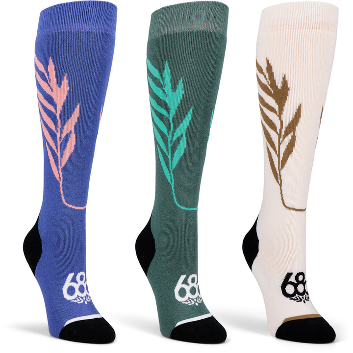 686 Willow 3-Pack Socks - Women's Assorted