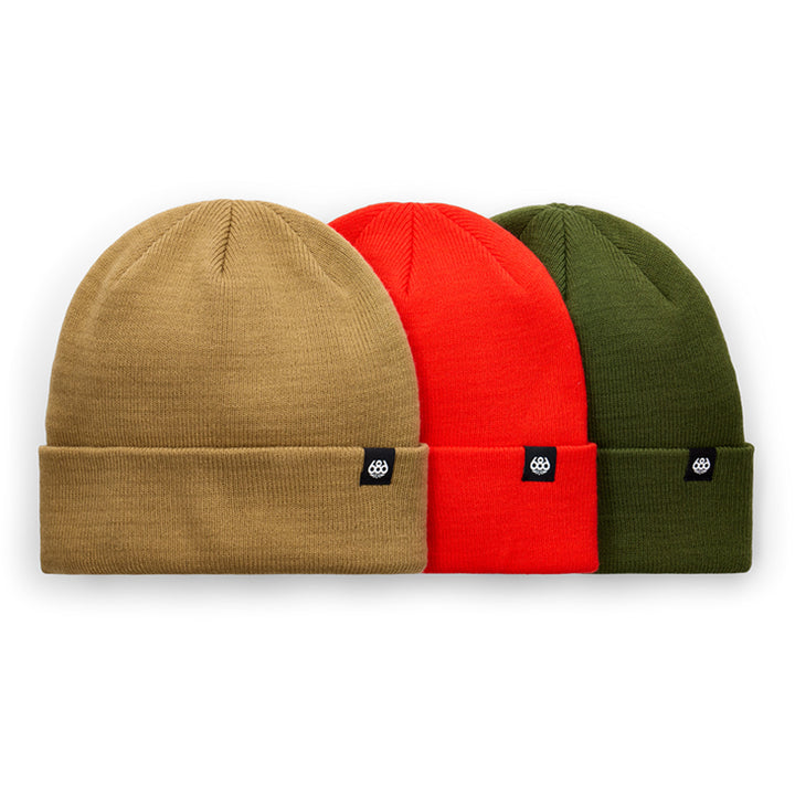 686 Standard Roll Up 3-Pack Beanie Assorted 3