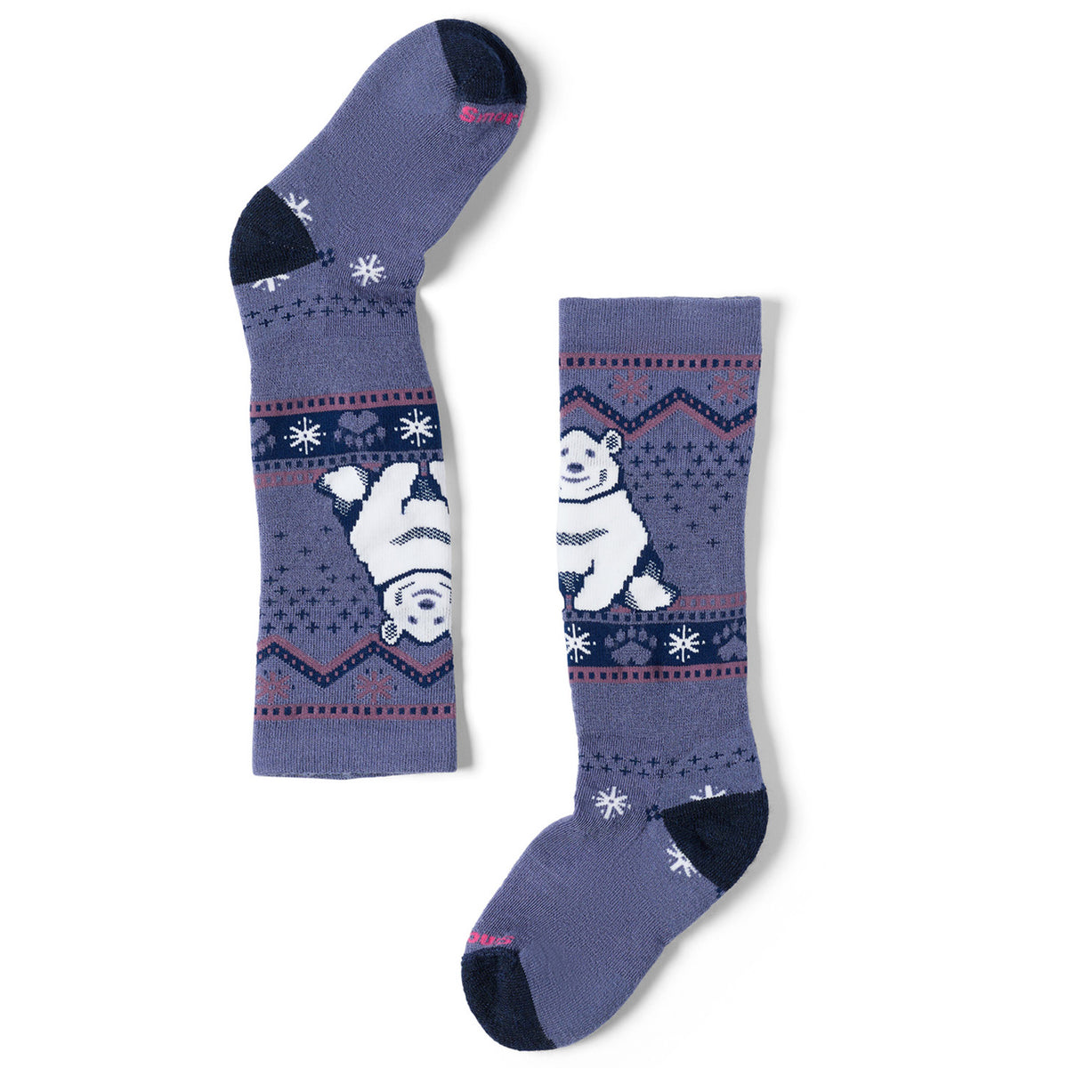 Smartwool Wintersport Full Cushion Polar Bear OTC Socks - Kids' Nightfall Blue