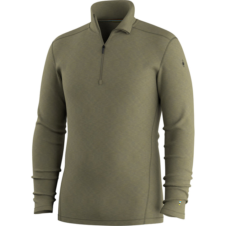 Smartwool Classic Thermal Merino Base Layer 1/4 Zip Top - Men's Winter Moss Heather