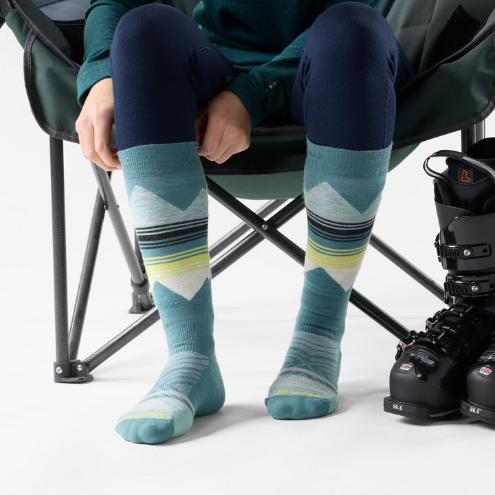 Smartwool Targeted Cushion Pattern OTC Socks - Women's Dusty Teal