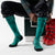 Smartwool Ski Zero Cushion Shale Print OTC Socks Dusty Teal