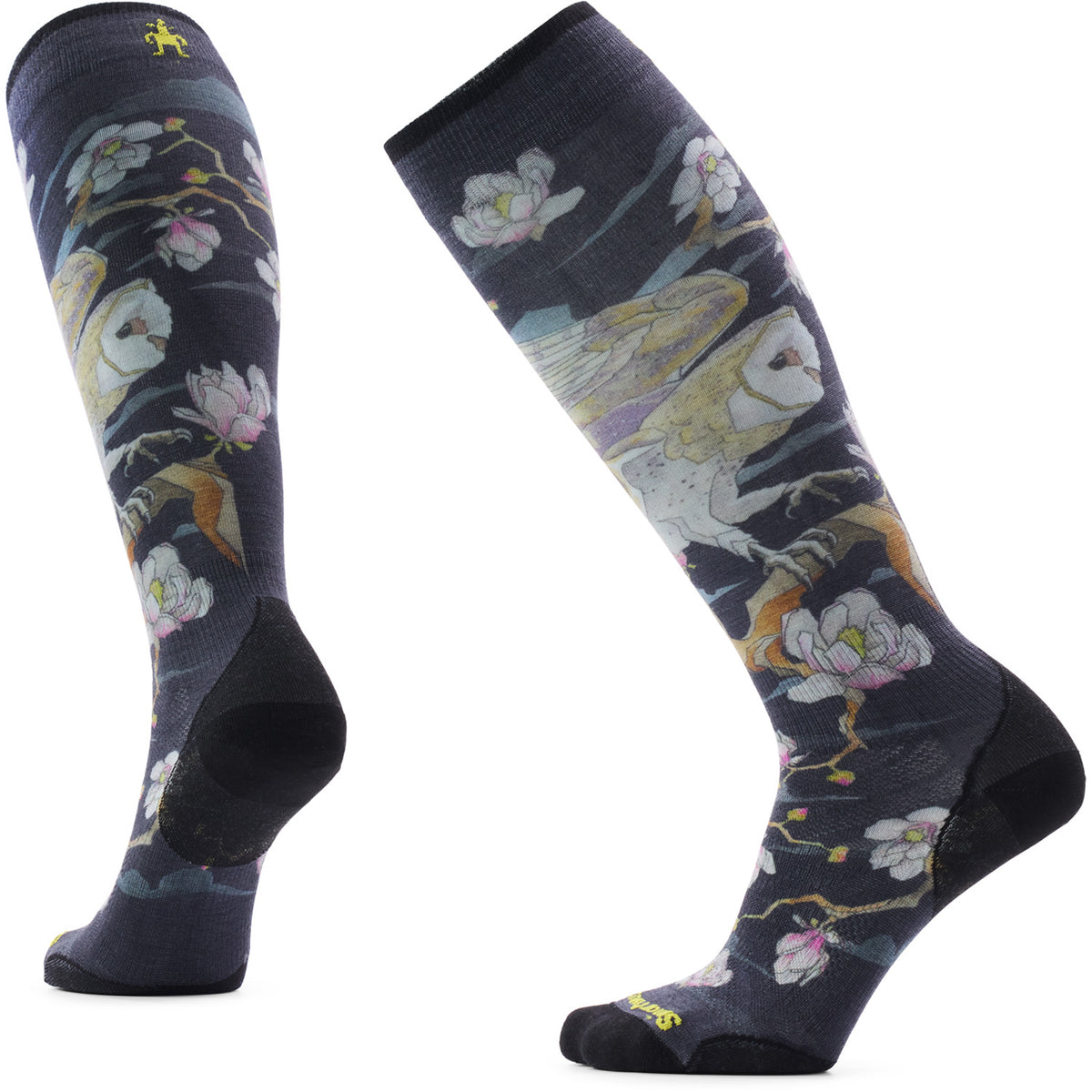 Smartwool Ski Zero Cushion Nightwatcher Print OTC Socks - Women's Black