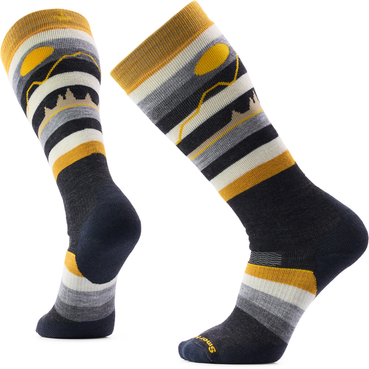 Smartwool Snowboard Full Cushion Cold Canyon OTC Socks Charcoal