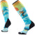 Smartwool Ski Targeted Cushion Steep Days Print OTC Socks - Women's Serene Blue
