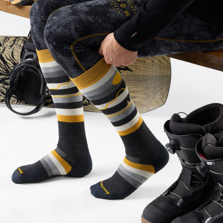 Smartwool Snowboard Full Cushion Cold Canyon OTC Socks Charcoal