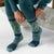 Smartwool Snowboard Targeted Cushion Wild Blossom OTC Socks - Women's Dusty Teal