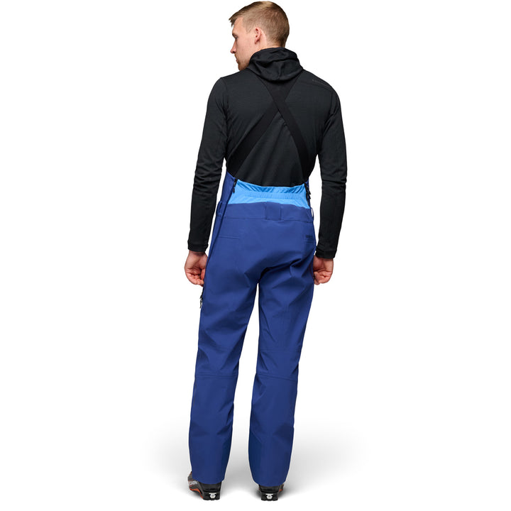 Black Diamond Recon Stretch Bibs - Men's Twilight Blue-Vertical Blue