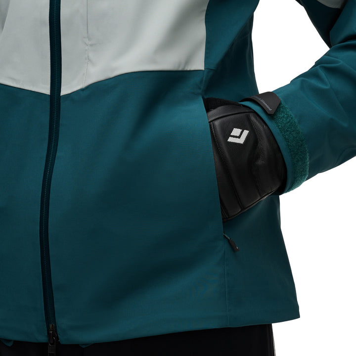 Black Diamond Recon Stretch Shell Jacket - Women's Agave-Deep Woods