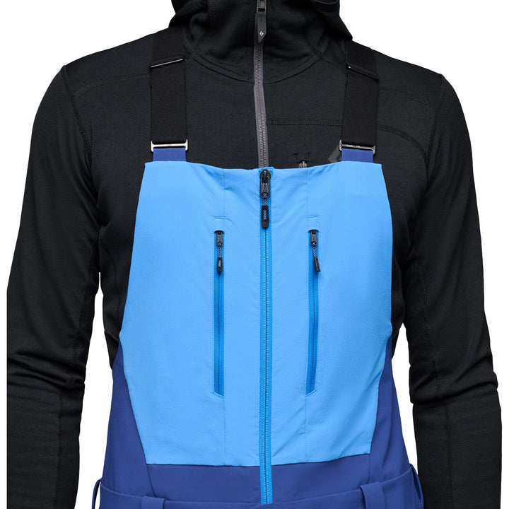 Black Diamond Recon Stretch Bibs - Men's Twilight Blue-Vertical Blue