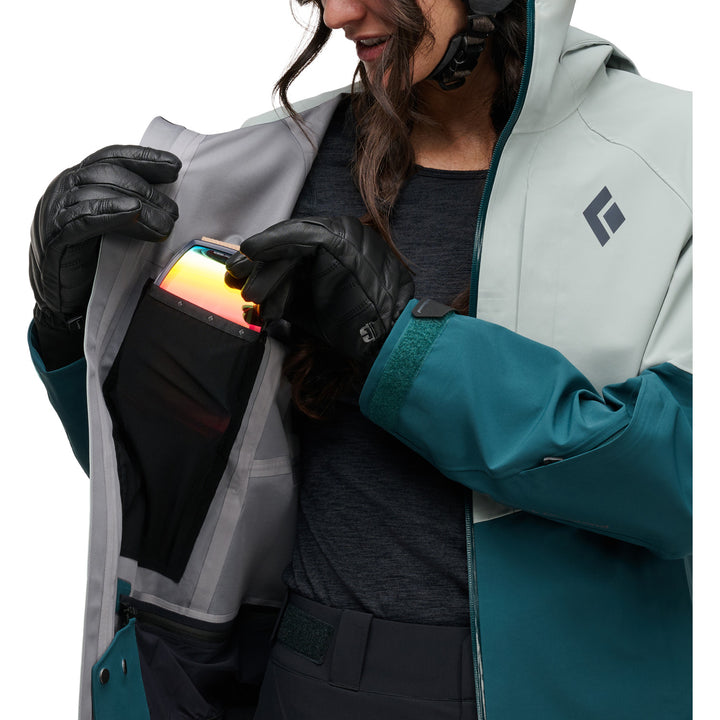 Black Diamond Recon Stretch Shell Jacket - Women's Agave-Deep Woods