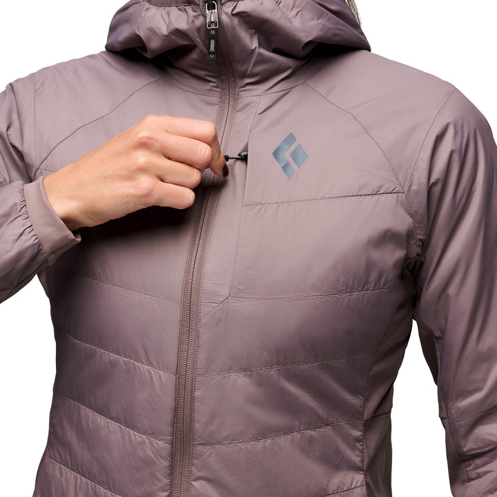 Black Diamond Solution 1.0 Hoodie - Women's Dark Mauve