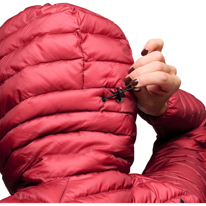 Black Diamond Deploy Down 1.0 Hoodie - Women's Mineral Red