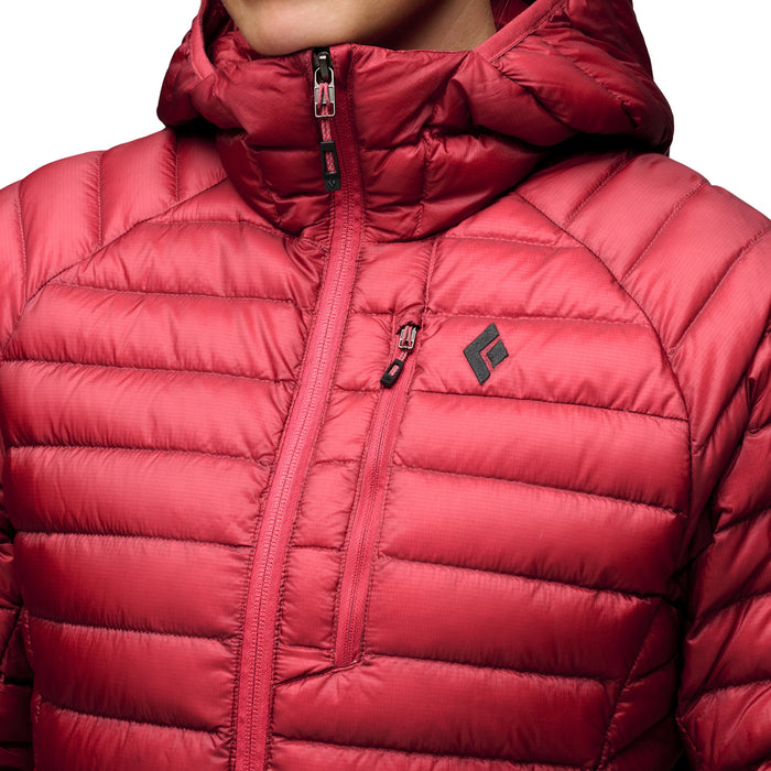 Black Diamond Deploy Down 1.0 Hoodie - Women's Mineral Red