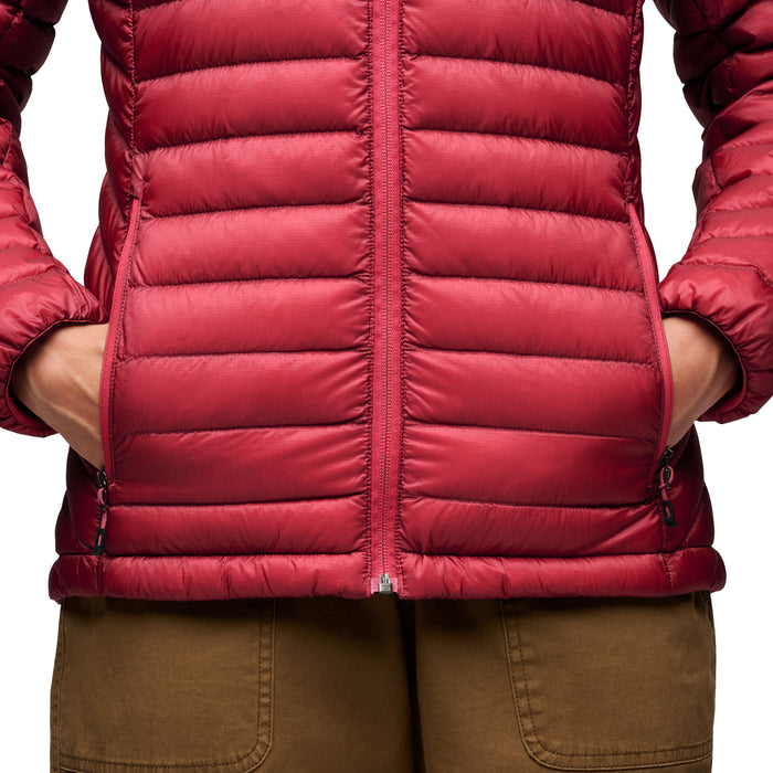 Black Diamond Deploy Down 1.0 Hoodie - Women's Mineral Red