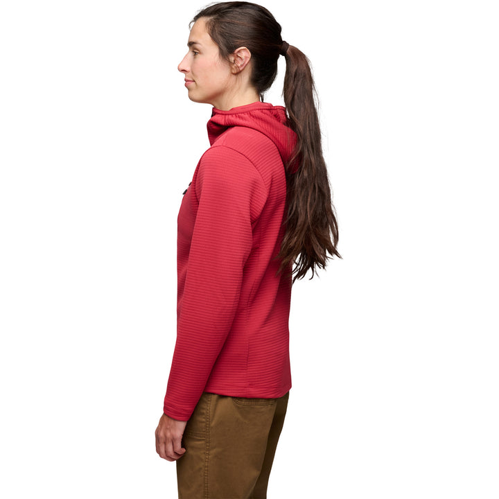 Black Diamond Diverge Full Zip Hoodie - Women's Mineral Red