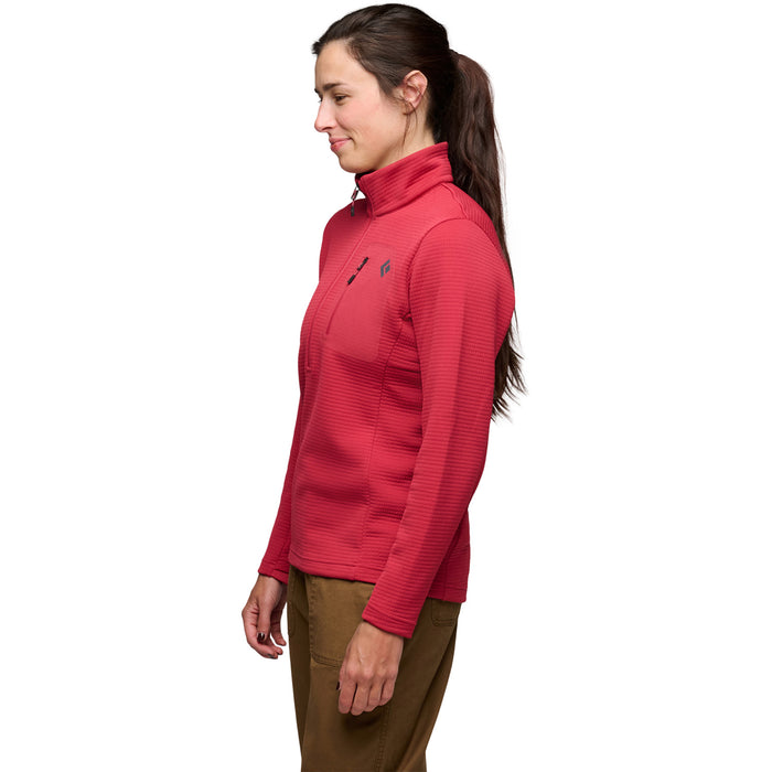 Black Diamond Diverge Half Zip Jacket - Women's Mineral Red